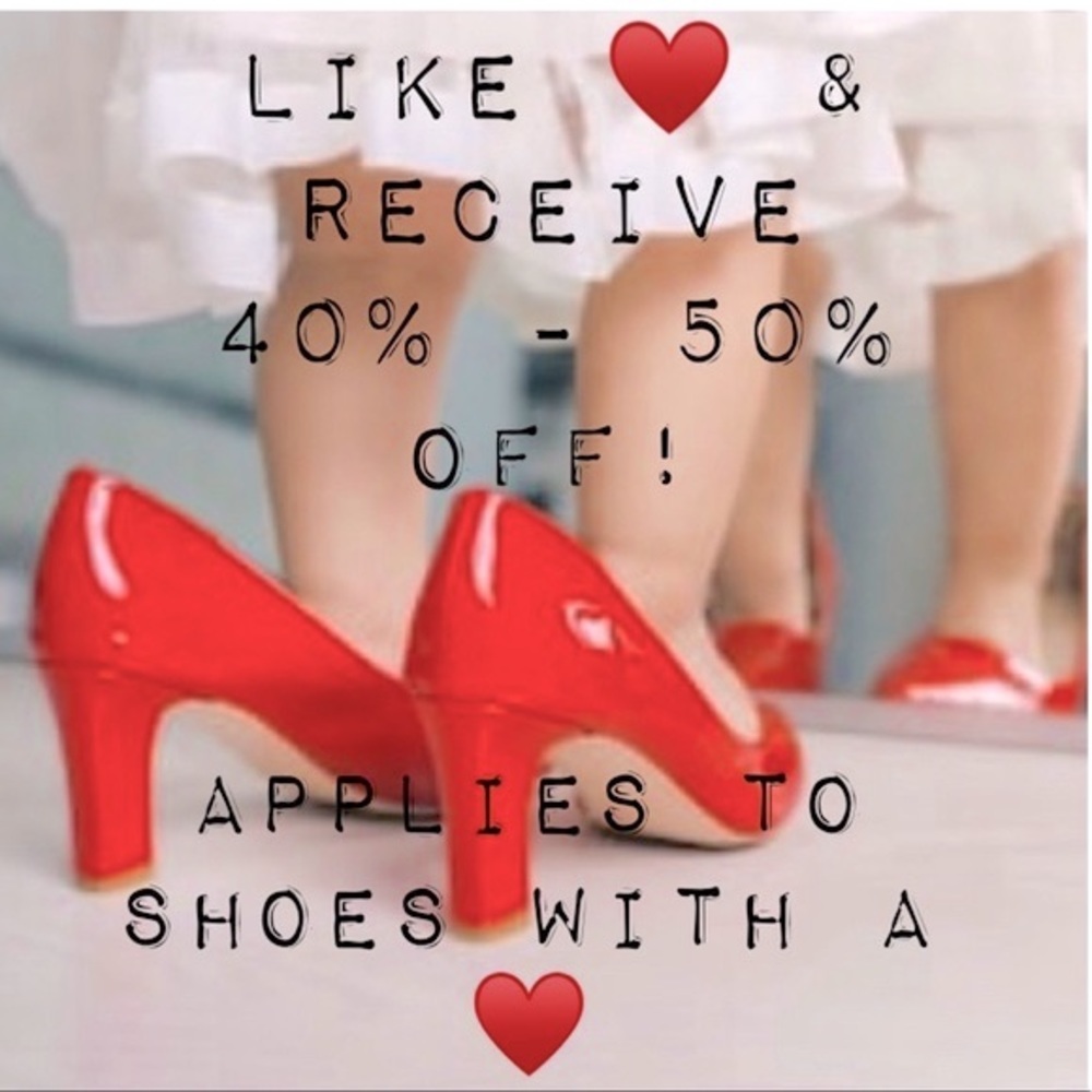 Like ♥️ & receive 40% to 50% offer!on all Shoes‎ with a ♥️